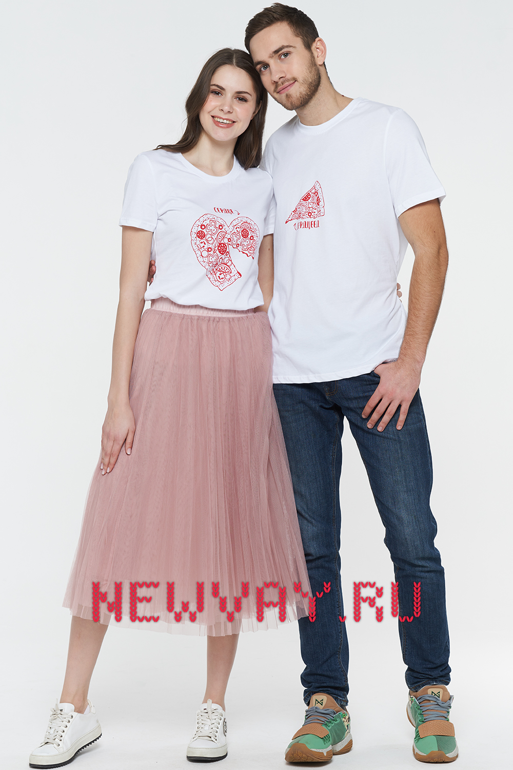 Комплект Family Look Пицца Сердце. Вид 2