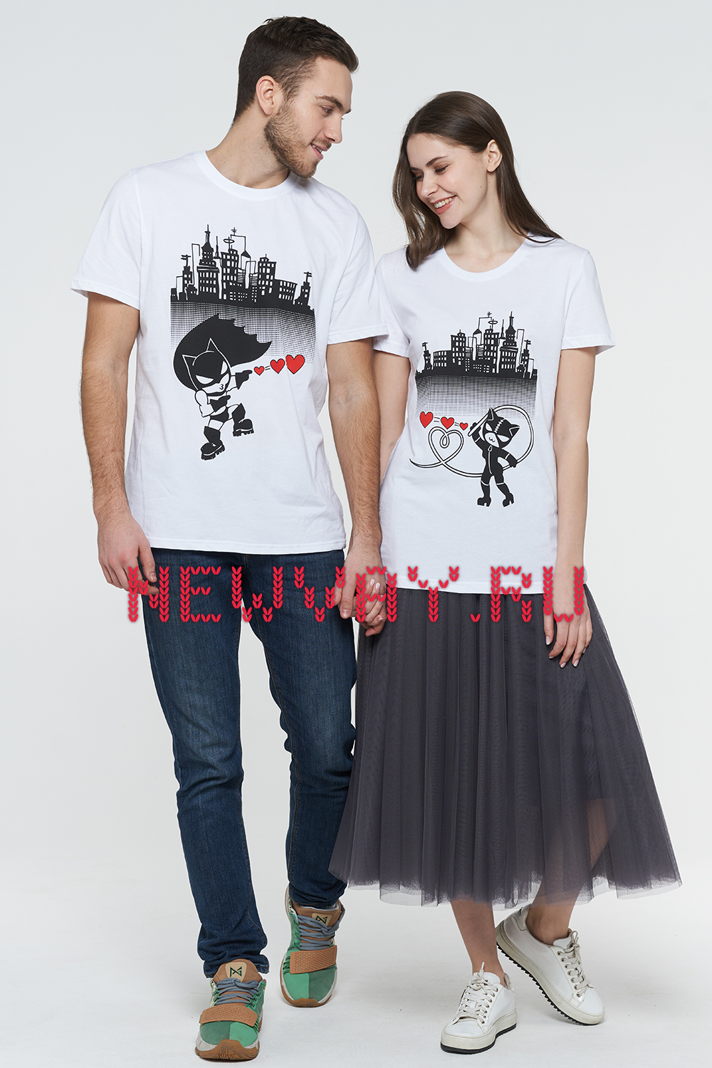 Комплект Family Look Бэтмен и кошка. Вид 1